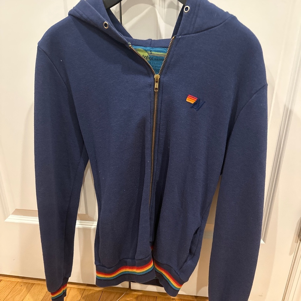 Navy blue Aviator Nation sweatshirt
